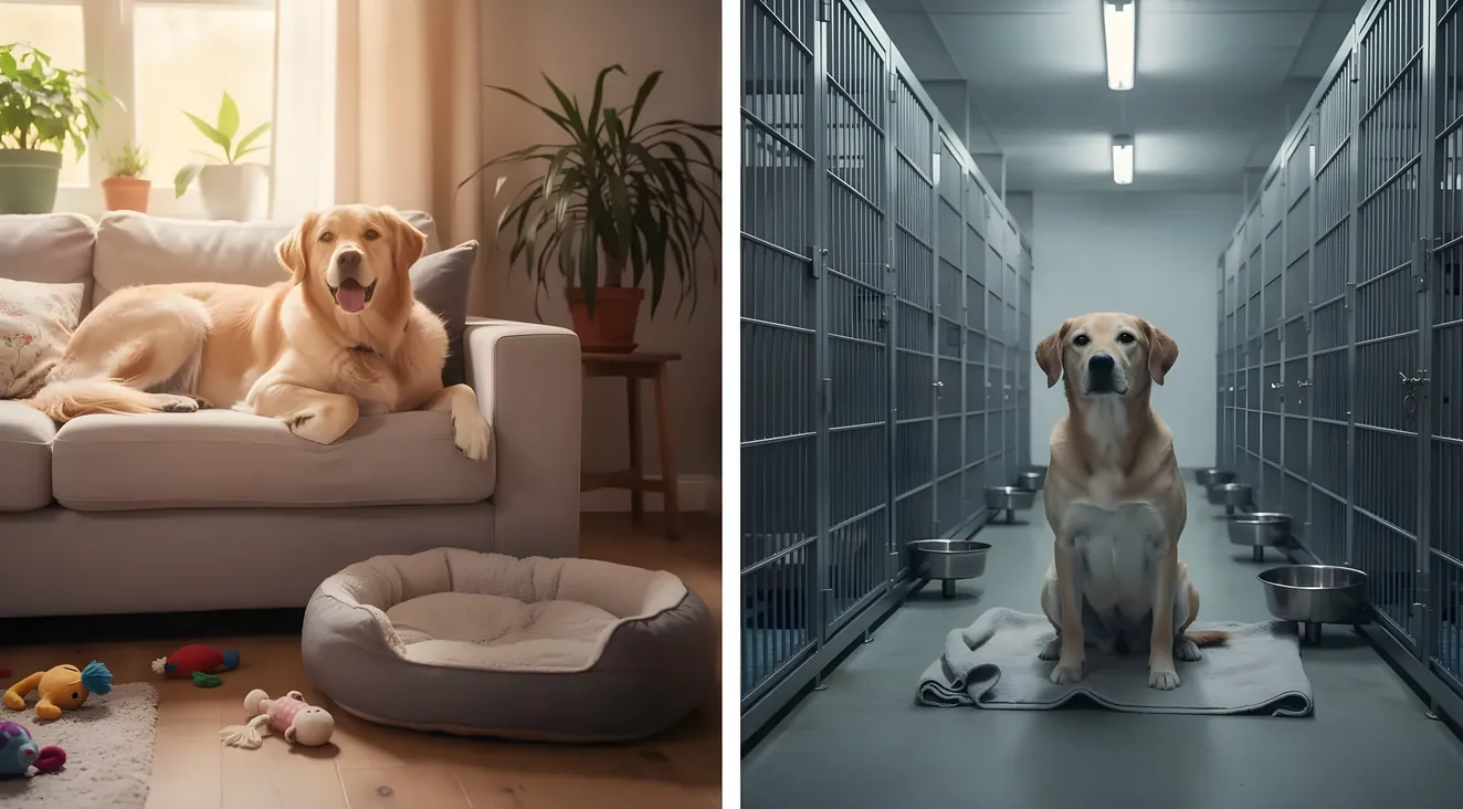 Pet sitting versus dog boarding comparison for Melissa Texas pet owners